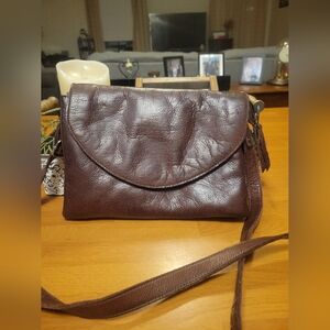 Latico Brown Leather Shoulder Bag
